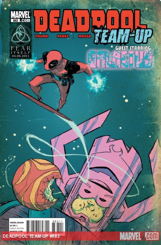 Deadpool Team Up #883 cover by Skottie Young