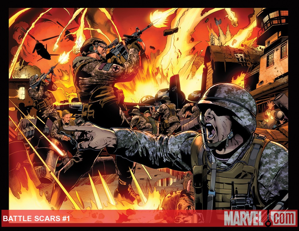 Battle Scars #1 preview art by Scot Eaton