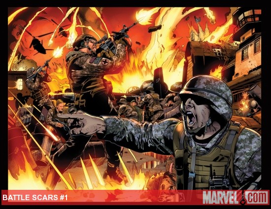 Battle Scars #1 preview art by Scot Eaton