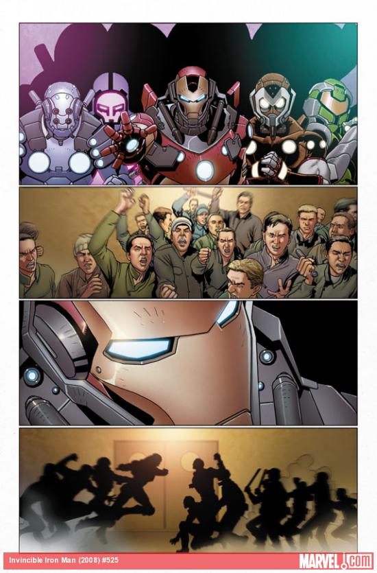 Invincible Iron Man #525 preview art by Salvador Larroca