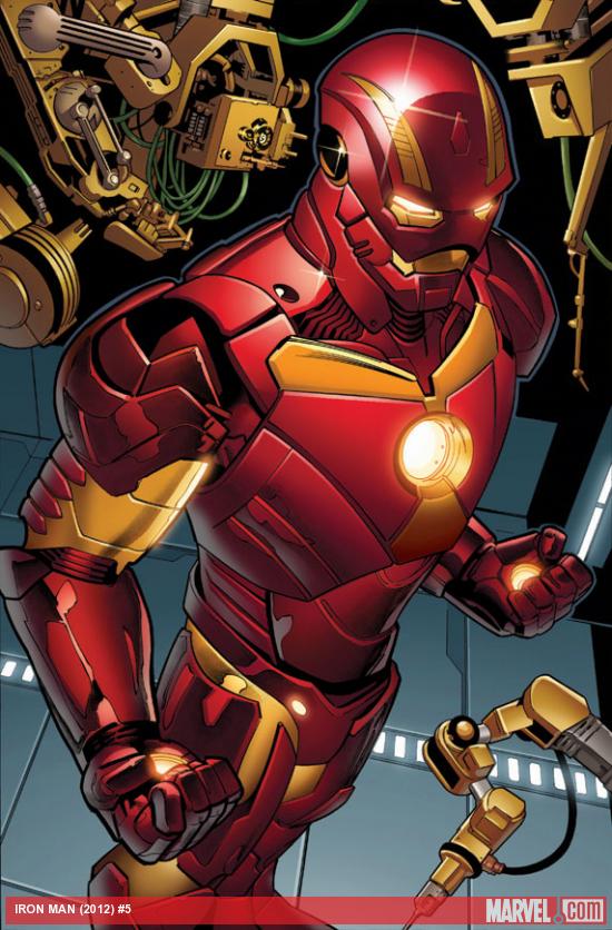 Iron Man (2012) #5 preview art by Greg Land