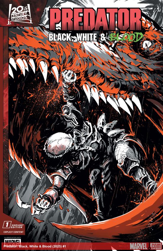 Predator: Black, White & Blood (2025) #1 (Variant)