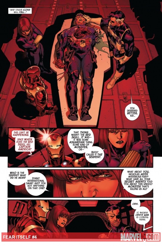 Fear Itself #4 page by Stuart Immonen