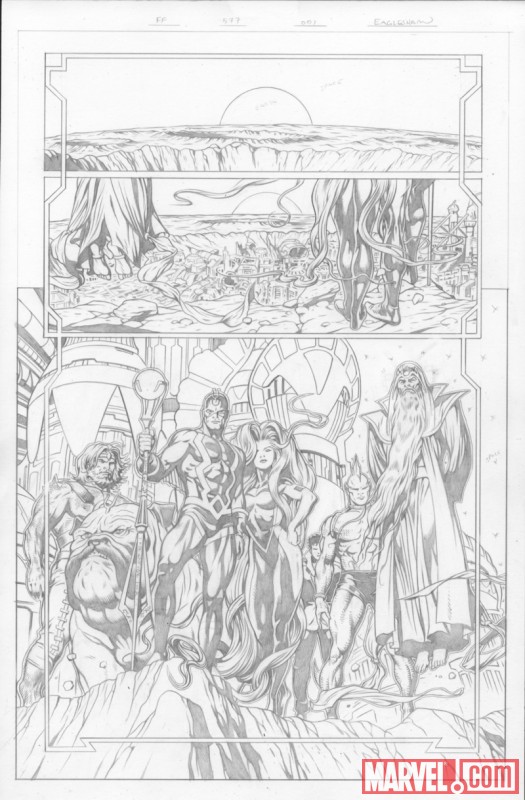 Image Featuring Lockjaw, Medusa, Triton, Black Bolt, Gorgon