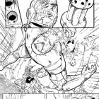 WAR MACHINE #9 black and white preview art