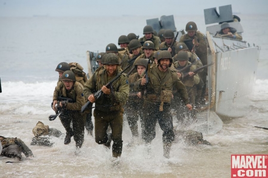 Storming the beach