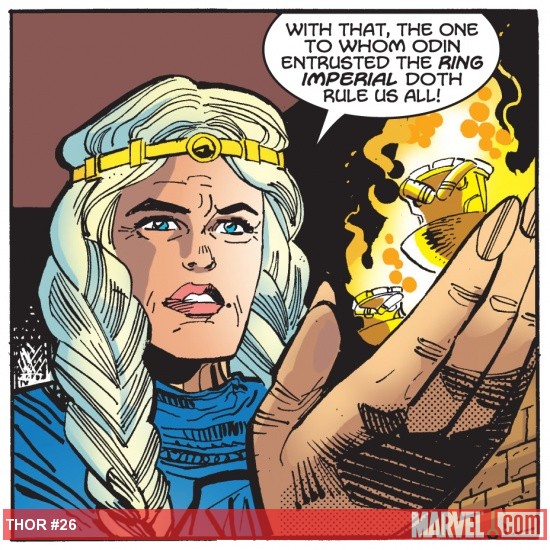 Frigga attends her royal duties