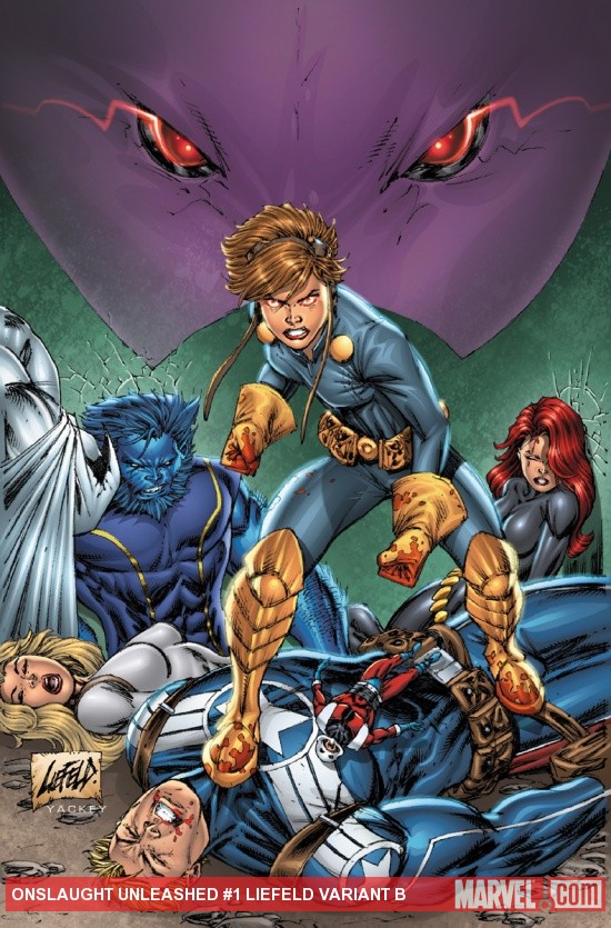 Onslaught Unleashed (2010) #1, LIEFELD VARIANT B Cover