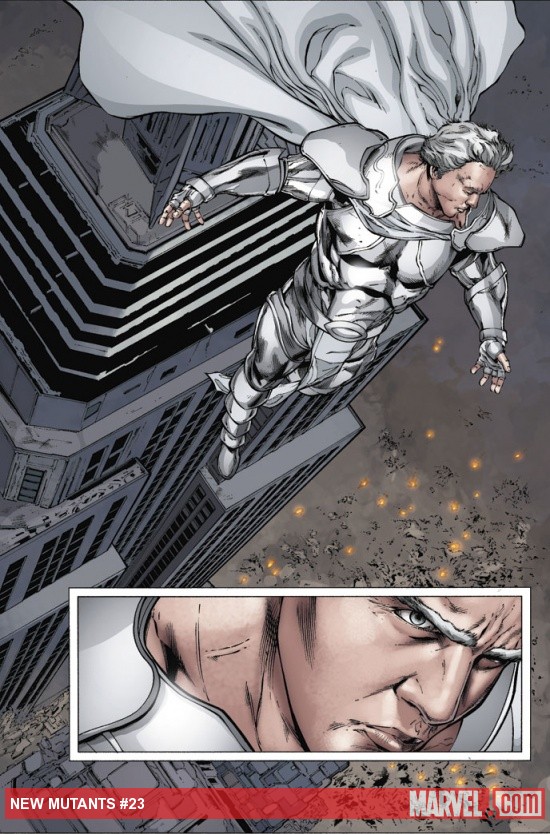 New Mutants (2009) #23 preview art by Steve Kurth