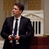 Chris Evans addresses the room at the NYSE. Photo By Ben Hider