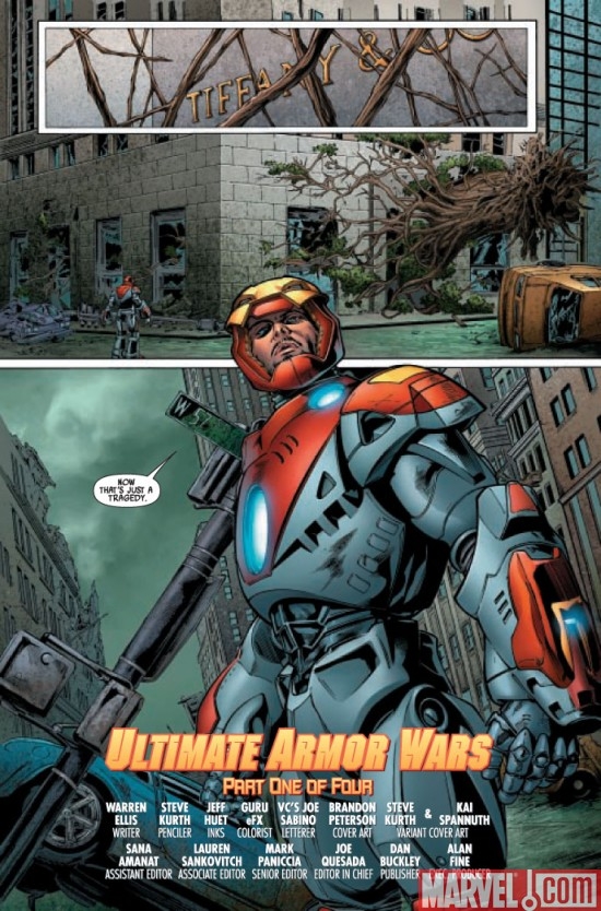 Preview art for ULTIMATE COMICS ARMOR WARS #1