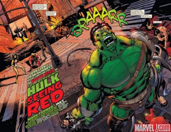 INCREDIBLE HULK #600, pages 2-3