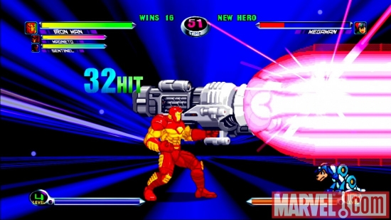 Iron Man in Marvel Vs. Capcom 2