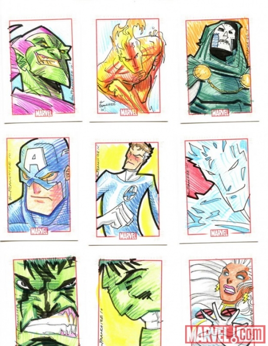 Marvel 70th Anniversary sketch card by Jerry Gaylord