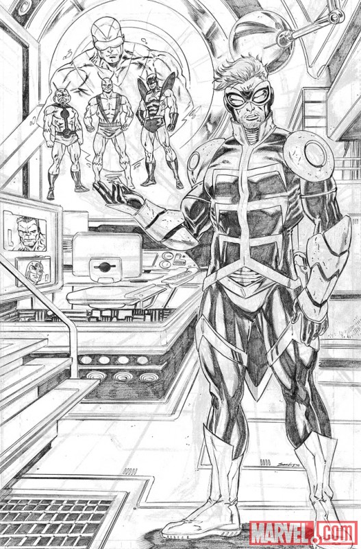 ANT-MAN & WASP #1 pencil art by Tim Seeley 1