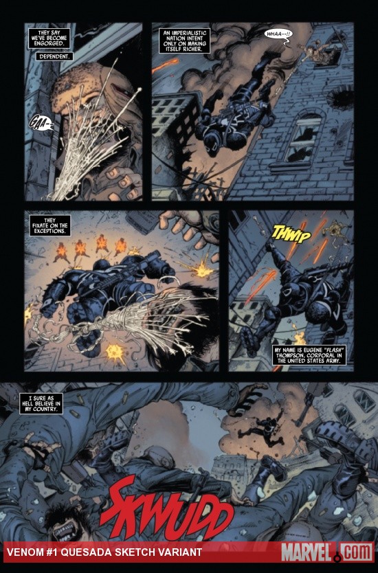 VENOM #1 preview art by Tony Moore