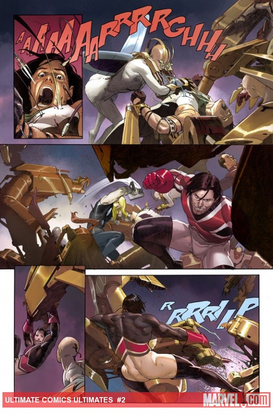 Ultimate Comics Ultimates #2 preview art by Esad Ribic