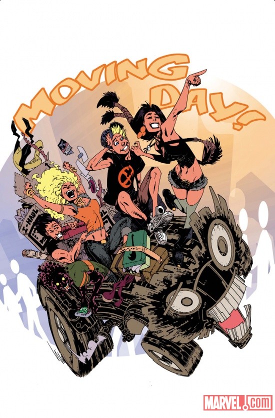 New Mutants (2009) #33 cover by Jason Pearson