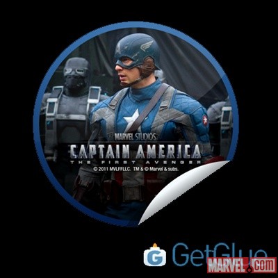 Captain America: The First Avenger GetGlue-exclusive digital sticker