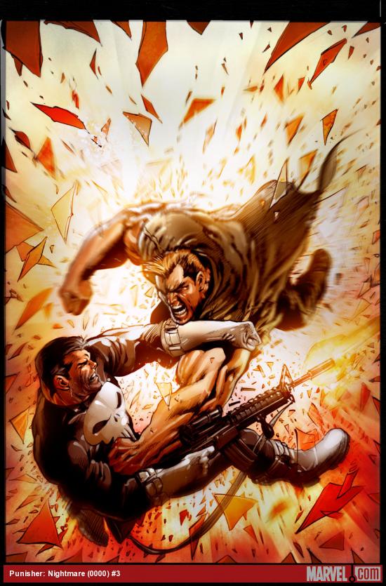 Punisher: Nightmare #3 cover by Mark Texeira
