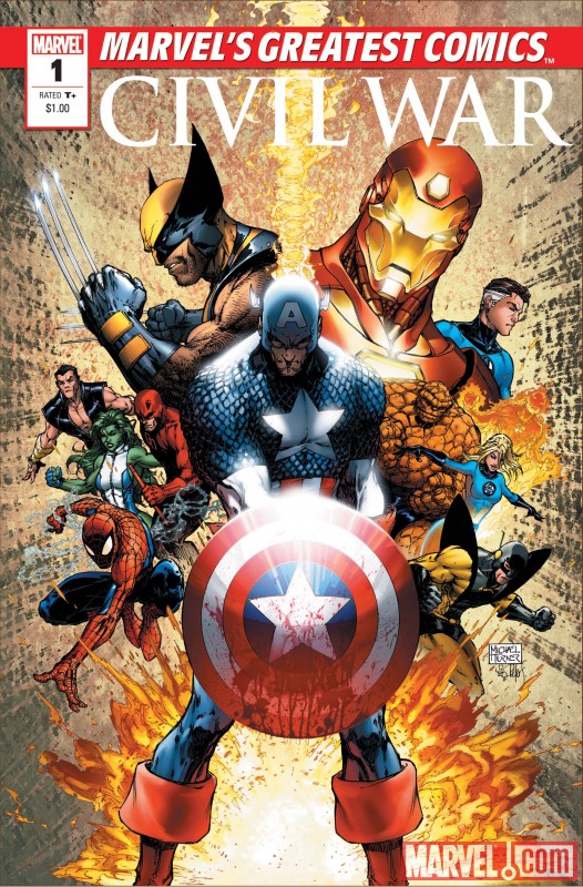 Image Featuring Human Torch, Invisible Woman, Iron Man, Mr. Fantastic, She-Hulk (Jennifer Walters), Spider-Man, Thing, Wolverine, Captain America, Sub-Mariner, Daredevil, Hank Pym