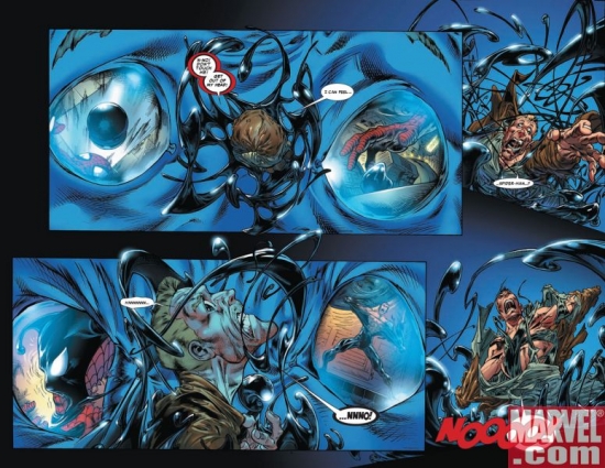 VENOM: DARK ORIGIN #3, pages 7-8
