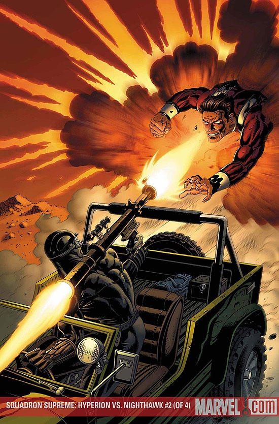 SQUADRON SUPREME: HYPERION VS. NIGHTHAWK (2008) #2 COVER