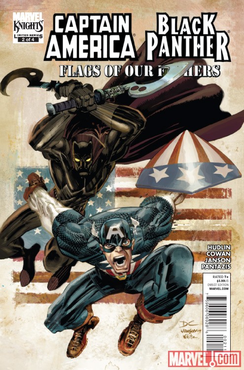 CAPTAIN AMERICA/BLACK PANTHER: FLAGS OF OUR FATHERS #2 cover by Denys, Janson and White