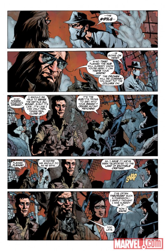 X-MEN: SECOND COMING - REVELATIONS: BLIND SCIENCE #1 interior art by Gerald Parel and Paul Davidson