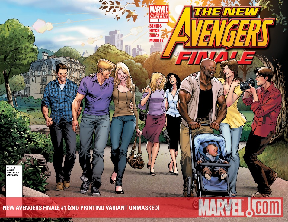 New Avengers Finale (2010) #1 (2ND PRINTING VARIANT UNMASKED)