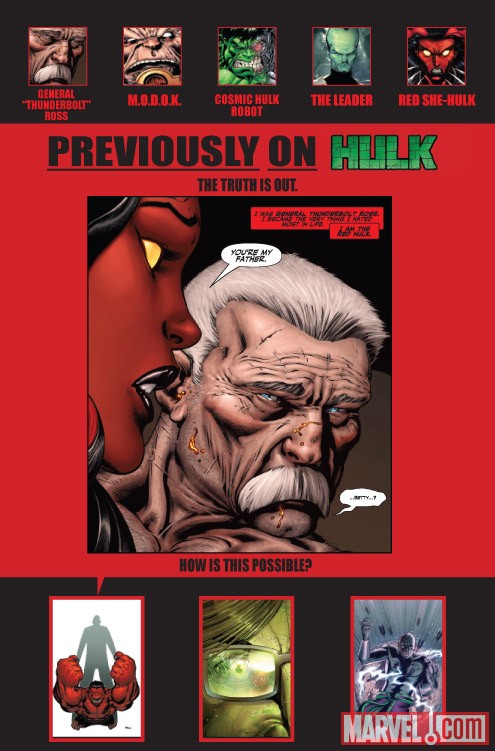 HULK #23 recap page