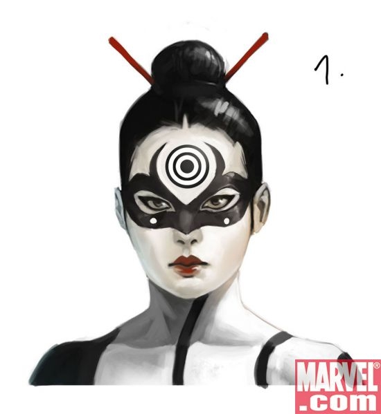 Lady Bullseye art by Marko Djurdjevic