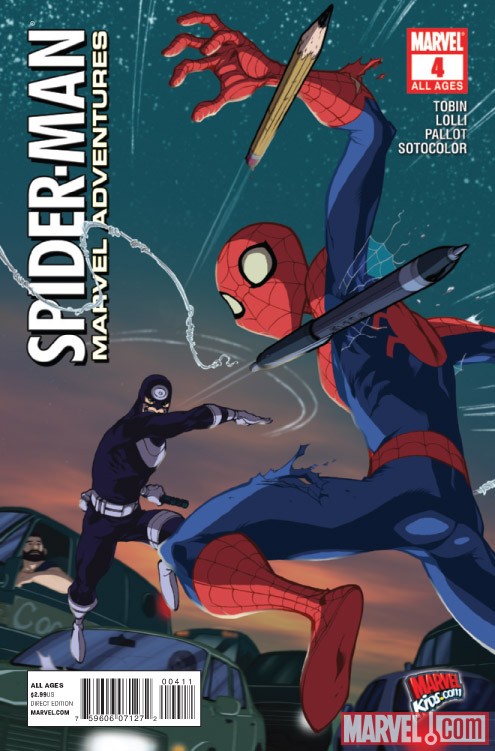 MARVEL ADVENTURES SPIDER-MAN #4 cover by Karl Kerschl