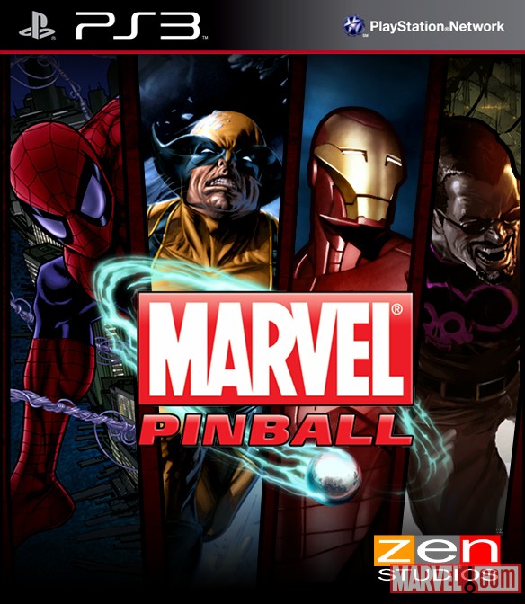 Marvel Pinball PlayStation 3 Box Art