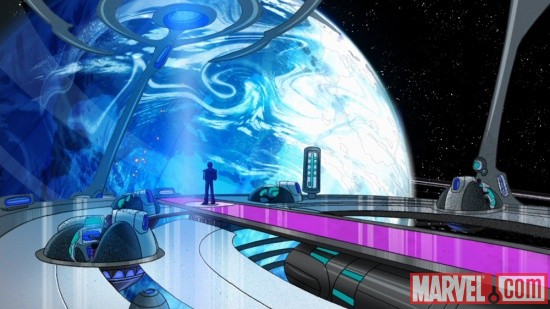 Kang overlooks Earth in The Avengers: Earth's Mightiest Heroes!