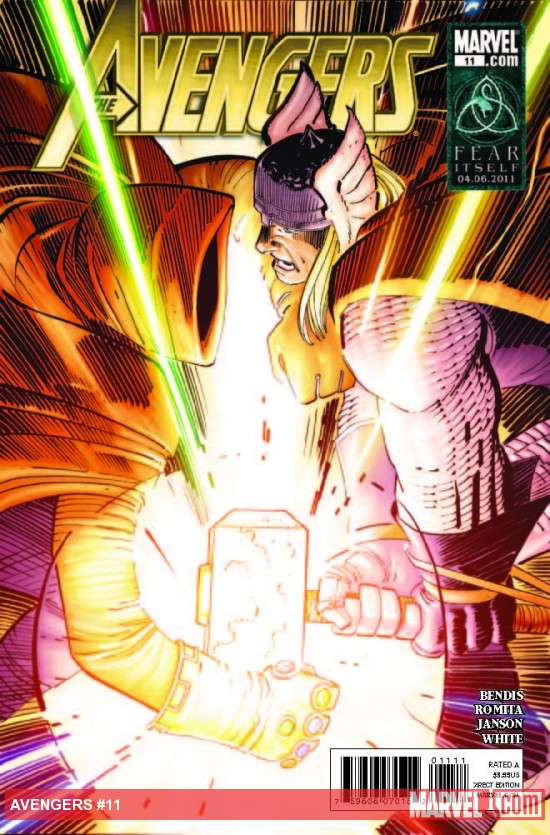 Avengers (2010) #11 cover by John Romita Jr.