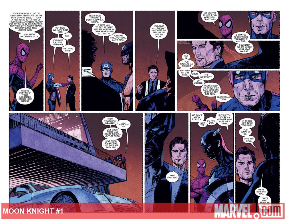 Moon Knight (2011) #1 preview art by Alex Maleev