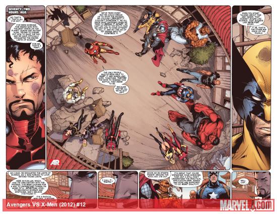 Avengers vs. X-Men #12 preview art by Adam Kubert