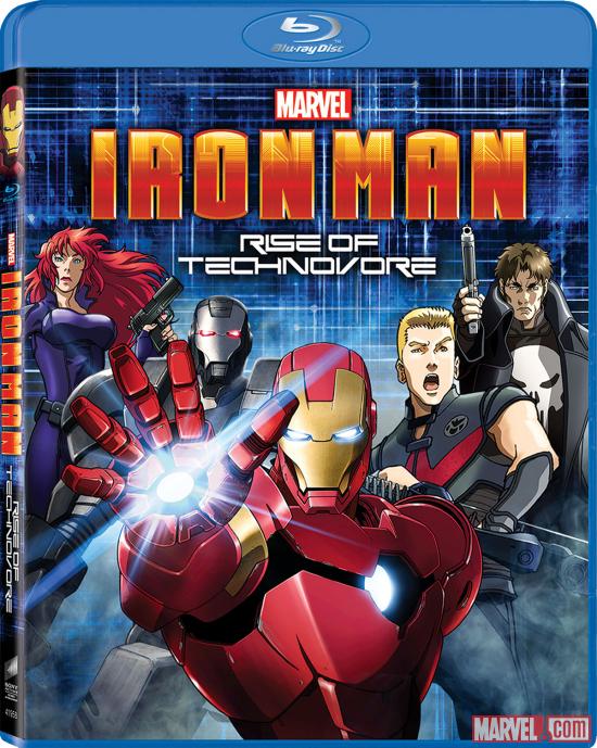 Iron Man: Rise of Technovore Blu-ray box art