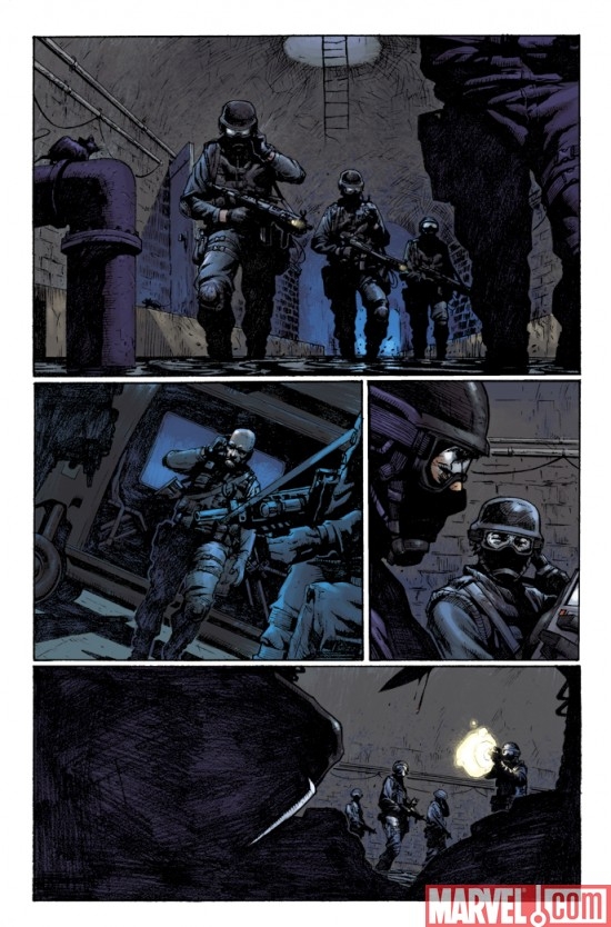 PUNISHER #4 preview art by Jerome Opena
