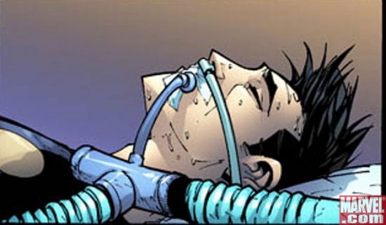 a panel from New X-Men #44
