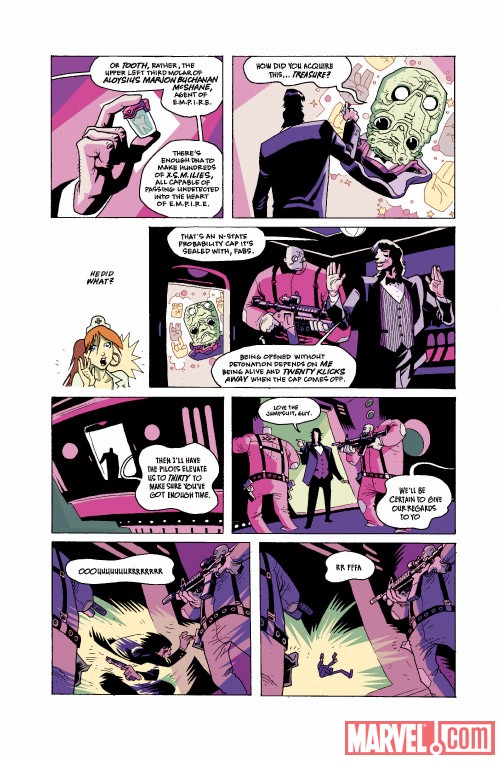 CASANOVA #1 preview art by Gabriel Ba