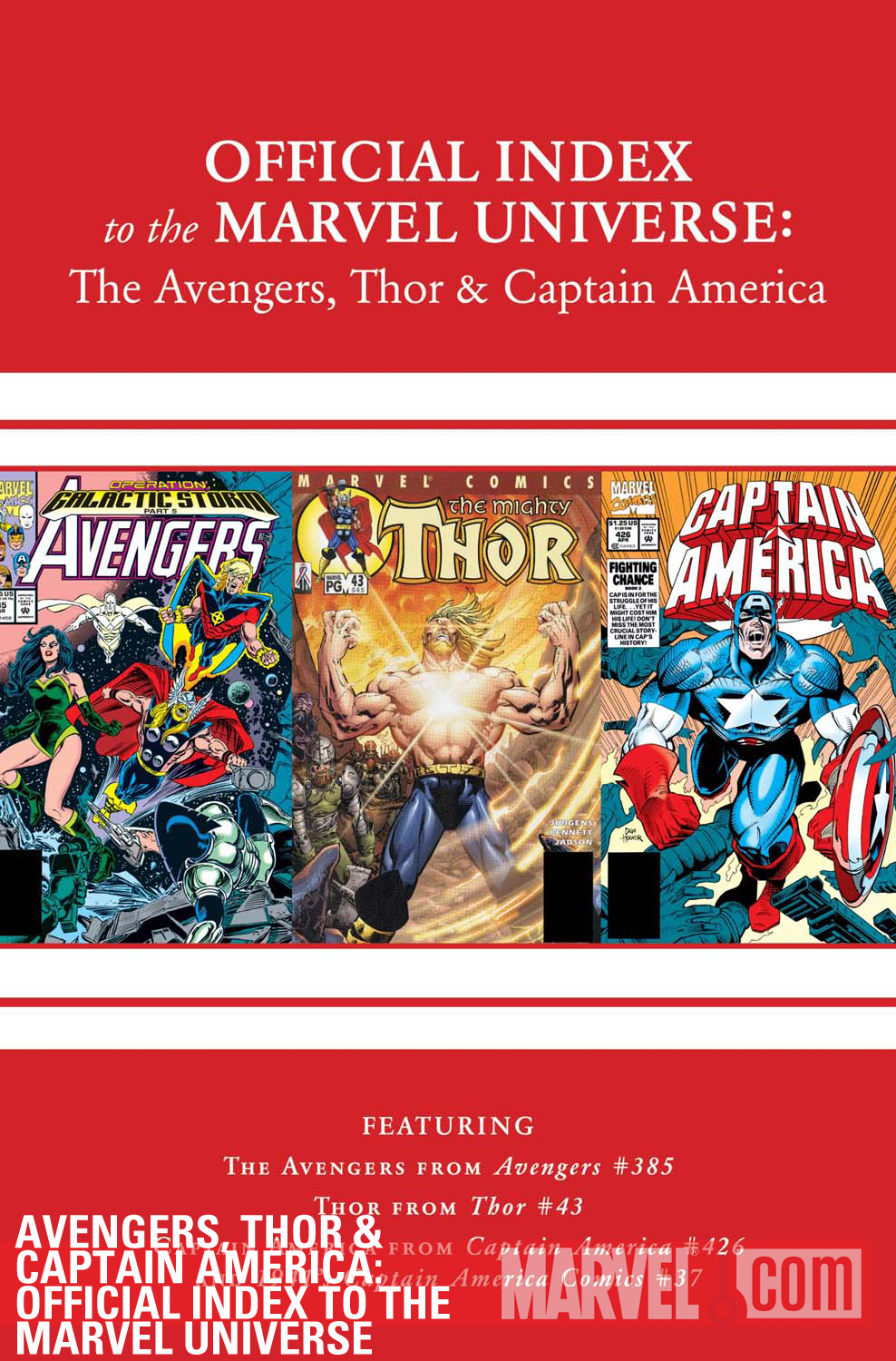 Avengers, Thor & Captain America: Official Index to the Marvel Universe (2010) #12