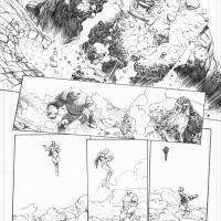 Thunderbolts #153 pencil art by Kev Walker