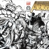 New Avengers #1 cover by Bob Hall