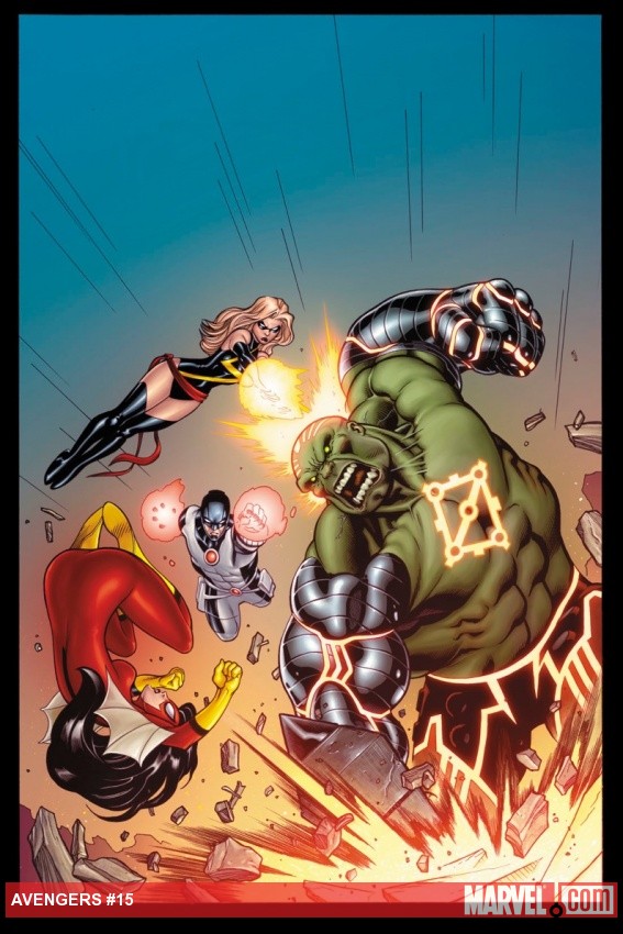 Avengers (2010) #15 cover by Ed McGuinness