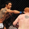 Benson Henderson fires a right cross