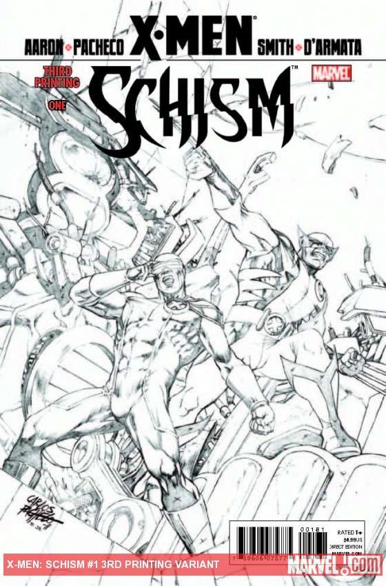 X-Men: Schism (2011) #1 (3rd Printing Variant)