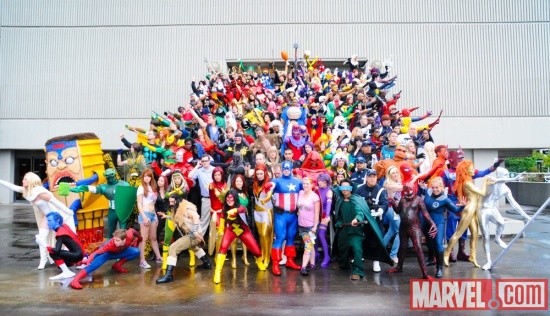 Dragon*Con 2011: Judy Stephens with the Marvel Universe Costuming Gathering