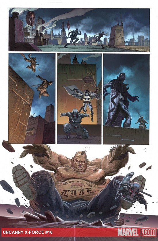 Uncanny X-Force #16 preview art by Jerome Opena